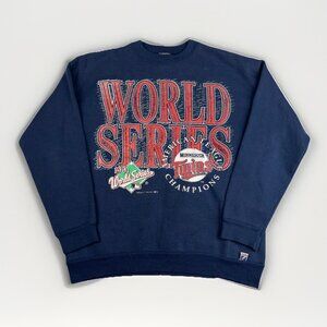 Vintage Minnesota TWINS 1991 World Series Champions Sweatshirt Sz L Made in USA